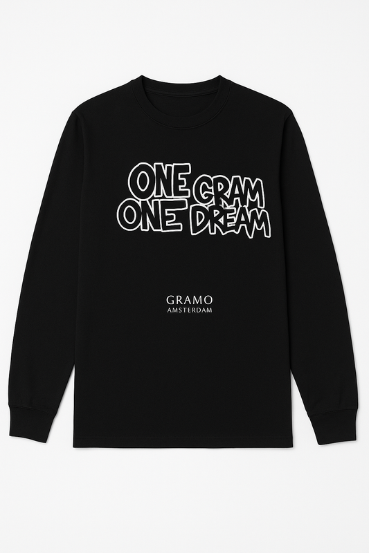 Gramo “One Gram One Dream” Longsleeve – Black